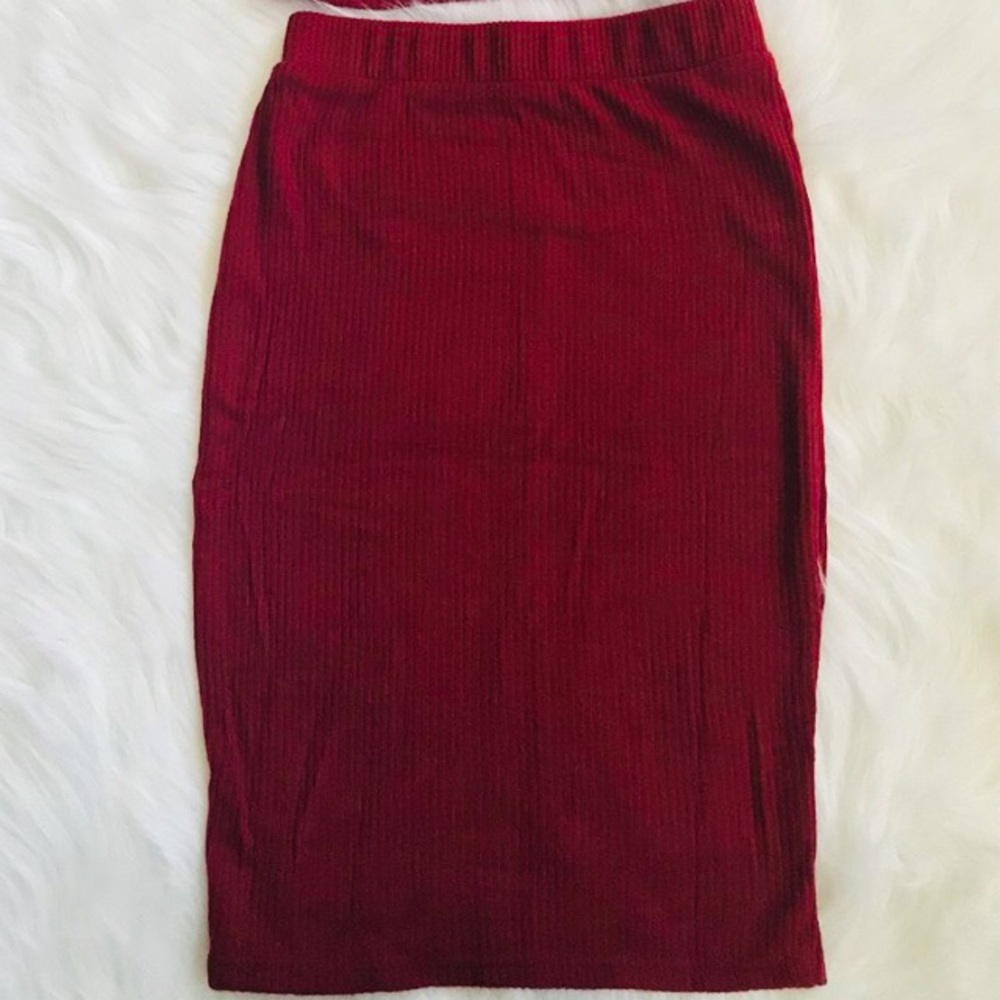 Burgundy Skirt